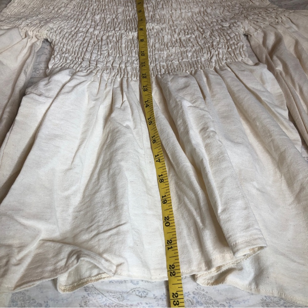 Handmade artisan womens Mexican embroidered off shoulder cotton blouse 2XL - Picture 9 of 13